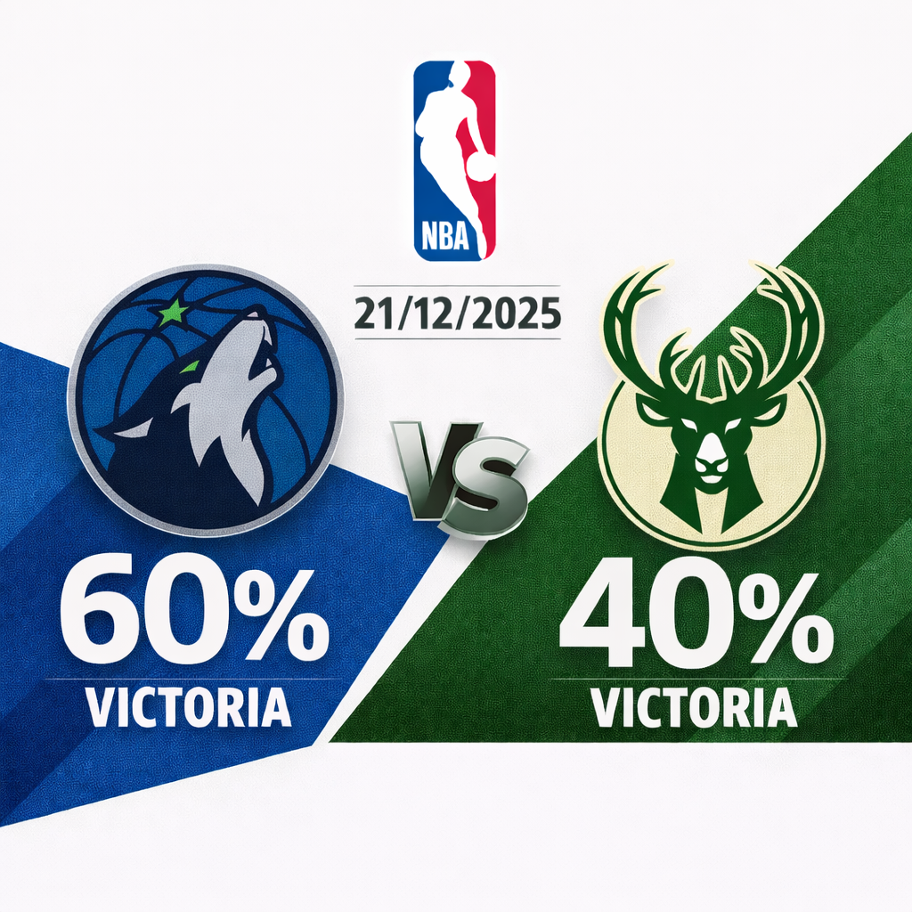 Pronóstico Minnesota Timberwolves vs Milwaukee Bucks – NBA 21/12/2025 34 Pronóstico Minnesota Timberwolves vs Milwaukee Bucks – NBA 21/12/2025